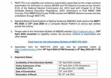 NEET PG APPLICATION STARTED