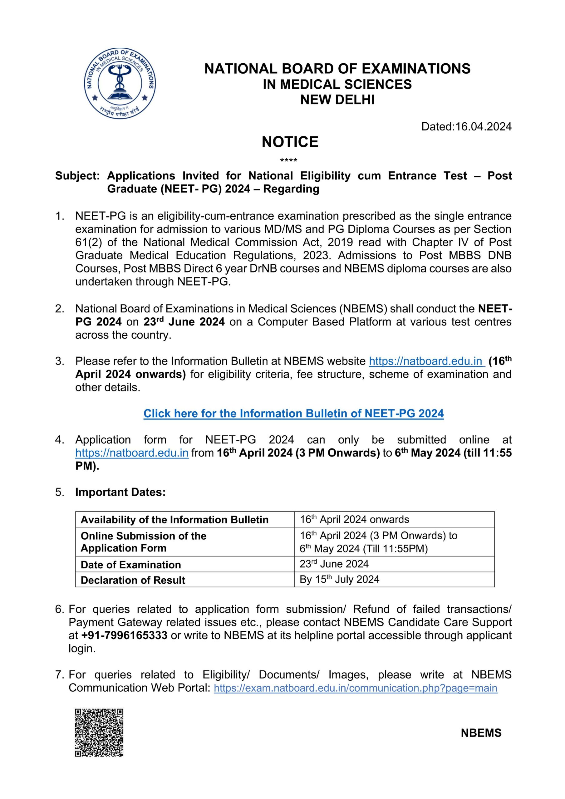 NEET PG APPLICATION STARTED